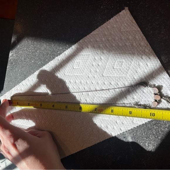 Sterling silver mother of pearl boho necklace - Picture 7 of 7